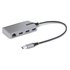 STARTECH .com Hub USB a 3 porte con Ethernet - Hub USB 3.0 5Gbps alimentato via bus - Hub splitter USB-A a 3x USB-A portatile per desktop/notebook con ingresso di alimentazione ausiliaria opzionale - Cavo da 30 cm