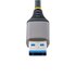 STARTECH .com Hub USB a 3 porte con Ethernet - Hub USB 3.0 5Gbps alimentato via bus - Hub splitter USB-A a 3x USB-A portatile per desktop/notebook con ingresso di alimentazione ausiliaria opzionale - Cavo da 30 cm