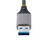 STARTECH .com Hub USB a 3 porte con Ethernet - Hub USB 3.0 5Gbps alimentato via bus - Hub splitter USB-A a 3x USB-A portatile per desktop/notebook con ingresso di alimentazione ausiliaria opzionale - Cavo da 30 cm