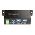 STARTECH .com Hub USB gestito a 4 Porte con 4x USB-A, Alloggiamento industriale in metallo resistente, Protezione ESD e contro le sovratensioni, Montabile a parete/scrivania/supporto, USB 3.0/3.1/3.2 Gen 1 5Gbps