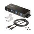 STARTECH .com Hub USB gestito a 7 Porte con 7x USB-A, Alloggiamento industriale in metallo resistente, Protezione ESD e contro le sovratensioni, Montabile a parete/scrivania/supporto, USB 3.0/3.1/3.2 Gen 1 5Gbps