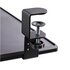 STARTECH .com Porta tastiera estraibile per scrivania; Ripiano estraibile ergonomico per tastiera con morsetto a C, Mensola scorrevole per tastiera e mouse regolabile in altezza; Fino a 12Kg
