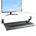STARTECH .com Porta tastiera estraibile per scrivania; Ripiano estraibile ergonomico per tastiera con morsetto a C, Mensola scorrevole per tastiera e mouse regolabile in altezza; Fino a 12Kg