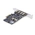 STARTECH .com Scheda di Espansione PCIe USB a 5 porte, USB 3.2 10Gbps, scheda PCI Express con 4 porte USB-C, 1 porta interna USB-A, scheda controller PCIe USB, Windows/macOS/Linux