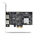 STARTECH .com Scheda di rete 2.5 Gigabit a 2 porte - Scheda Ethernet PCIe da 2,5 Gbps NBASE-T, Intel I225-V, Scheda di rete per PC, NIC Multi-Gigabit, Scheda LAN per server PCI Express, Interfaccia Ethernet