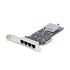 STARTECH .com Scheda di rete 2.5 Gigabit a 4 porte - Scheda Ethernet PCIe da 2,5 Gbps NBASE-T, Intel I225-V, Scheda di rete per PC, NIC Multi-Gigabit, Scheda LAN per server PCI Express, Interfaccia Ethernet