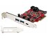 STARTECH .com Scheda PCIe a 5 porte USB - Scheda PCIe USB 3.1 Gen 2 10Gbps con 1x USB-C e 2x USB-A - 1x 2 porte IDC (espansione interna per header USB 5Gbps) - Scheda Controller PCI Express USB C