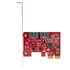 STARTECH Scheda PCIe SATA - Scheda di Espansione PCIe SATA 2 Porte 6Gbps - Profilo Alto/Basso - Controller RAID SATA ASM1062R - Adattatore PCI Express /SATA