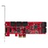 STARTECH .com Scheda PCIe SATA - Scheda di Espansione PCIe SATA a 10 porte - 6 Gbps - Staffa a Profilo Basso/Alto - 10 Connettori SATA - ASM1062 Senza Raid - Convertitore da PCI Express a SATA
