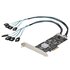 STARTECH .com Scheda SATA PCI Express a 8 porte - Adattatore/convertitore PCI Express GEN 2 per SSD/HDD SATA 3 con 4 Controller Host - Scheda di Espansione SATA PCIe x 4 Gen 2 a SATA III 6 Gbps