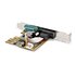 STARTECH .com Scheda seriale PCI Express a due porte - Scheda di interfaccia seriale da PCIe a 2x RS232 (DB9)- Scheda PCIe con staffe standard o a basso profilo - 16C1050 UART - Ritenzione COM - Windows e Linux