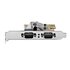 STARTECH .com Scheda seriale PCI Express a due porte - Scheda di interfaccia seriale da PCIe a 2x RS232 (DB9)- Scheda PCIe con staffe standard o a basso profilo - 16C1050 UART - Ritenzione COM - Windows e Linux