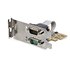 STARTECH .com Scheda seriale PCI Express a due porte - Scheda di interfaccia seriale da PCIe a 2x RS232 (DB9)- Scheda PCIe con staffe standard o a basso profilo - 16C1050 UART - Ritenzione COM - Windows e Linux