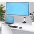 STARTECH .com Supporto per monitor da scrivania per schermi ultrawide da 27“ 16:9 o 30” 21:9, VESA 75x75/100x100, regolazioni senza attrezzi, morsetto a C/passacavo
