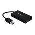 STARTECH HB30A3A1CSFS USB 3.0 (3.1 Gen 1) Type-A 5000Mbit/s Nero perno e concentratore