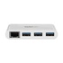 STARTECH Hub USB 3.0 a 3 porte con Gigabit Ethernet - USB-C a 3x USB-A - Bianco