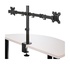 STARTECH Staffa per due monitor con montaggio su scrivania - Design a barre trasversali - Articolabile - Acciaio