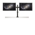 STARTECH Staffa per due monitor con montaggio su scrivania - Design a barre trasversali - Articolabile - Acciaio