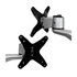 STARTECH Supporto per Doppio Monitor con bracci articolati - Impilabile - Assemblaggio Tool-Less