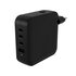 Targus HYPER HJ1002BKWWGL Caricabatterie per dispositivi mobili Computer portatile, Smartphone, Tablet Nero AC Ricarica rapida Interno