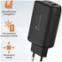 TECHMADE ALIM.NOTEBOOK 65W 2USBC 1USBA NERO