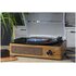 Technaxx TX-186 Giradischi con trasmissione a cinghia Nero, Legno