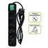 Tecnoware FMP5GIG Prolunga 1,5 m 5 presa(e) AC Interno Nero, Verde