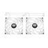 Thermaltake CT120 Reverse ARGB Case per computer Ventilatore 12 cm Bianco 2 pz