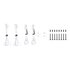 Thermaltake CT140 Reverse ARGB 14 cm Bianco 2 pz