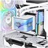 Thermaltake MAGCurve 360 Ultra Snow AIO ARGB Fan Scheda madre Kit di raffreddamento a liquido 12 cm Bianco 1 pz
