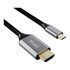 Trust 25630 adattatore per inversione del genere dei cavi USB-C HDMI Nero, Argento