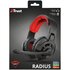 Trust GXT 411 Radius Auricolare Cablato Gaming Nero, Rosso