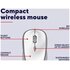 Trust Yvi+ Silent Wireless Mouse White Bianco