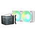 TRYX PANORAMA SE ARGB 240 Sistema di raffreddamento ad acqua completo, display 3D AMOLED - 240 mm, bianco