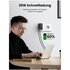 Ugreen Caricatore USB da muro 30W Diginest, GaN, 1x Type-C, 2xUSB3, 1x Schuko, Black