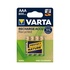 Varta Recycled AAA 800mAh Nichel-Metallo Idruro (NiMH) 800mAh 1.2V batteria ricaricabile