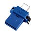 Verbatim 49967 64GB USB 3.0 Type-A/Type-C Nero, Blu, Argento