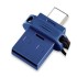 Verbatim 49967 64GB USB 3.0 Type-A/Type-C Nero, Blu, Argento