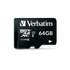 Verbatim 64GB Micro SDHC Classe 10