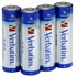 Verbatim Batterie alcaline AA 1,5 V 4 pezzi