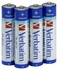Verbatim Batterie alcaline AAA 1,5 V 4 pezzi
