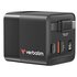 Verbatim GaN Charger 65W Universale Nero AC Ricarica rapida Interno