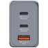 Verbatim GNC-65 Universale Nero, Grigio AC Ricarica rapida Interno 65W USB-C doppia + USB-A 30W