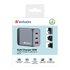 Verbatim GNC-65 Universale Nero, Grigio AC Ricarica rapida Interno 65W USB-C doppia + USB-A 30W