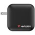 Verbatim Mini GaN Charger 100W Universale Nero AC Ricarica rapida Interno