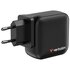 Verbatim Mini GaN Charger 100W Universale Nero AC Ricarica rapida Interno
