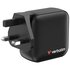 Verbatim Mini GaN Charger 100W Universale Nero AC Ricarica rapida Interno