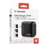 Verbatim Mini GaN Charger 100W Universale Nero AC Ricarica rapida Interno