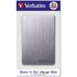 Verbatim Store 'n' Go ALU Slim da 1 TB Grigio Siderale