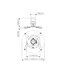 Vogel's PPC 1500 Supporto a soffitto a scomparsa, colore bianco